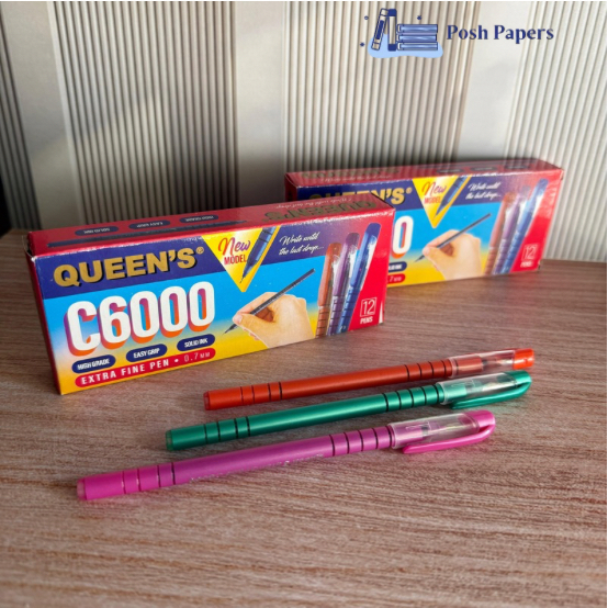 

Pulpen Queen's C6000 (1 pack isi 12 pcs)
