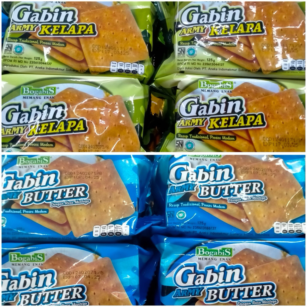 

Bogabis Gabin Army Butter Gabin Kelapa 125g