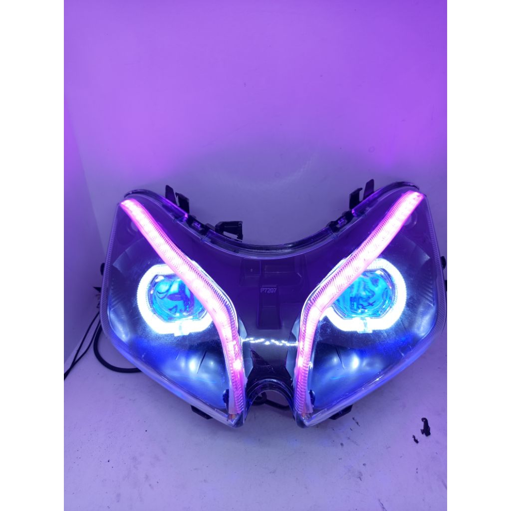 REFLEKTOR LAMPU DEPAN VARIO 110 KARBU LAMPU ALA BILED PLUS ALIS RUNING