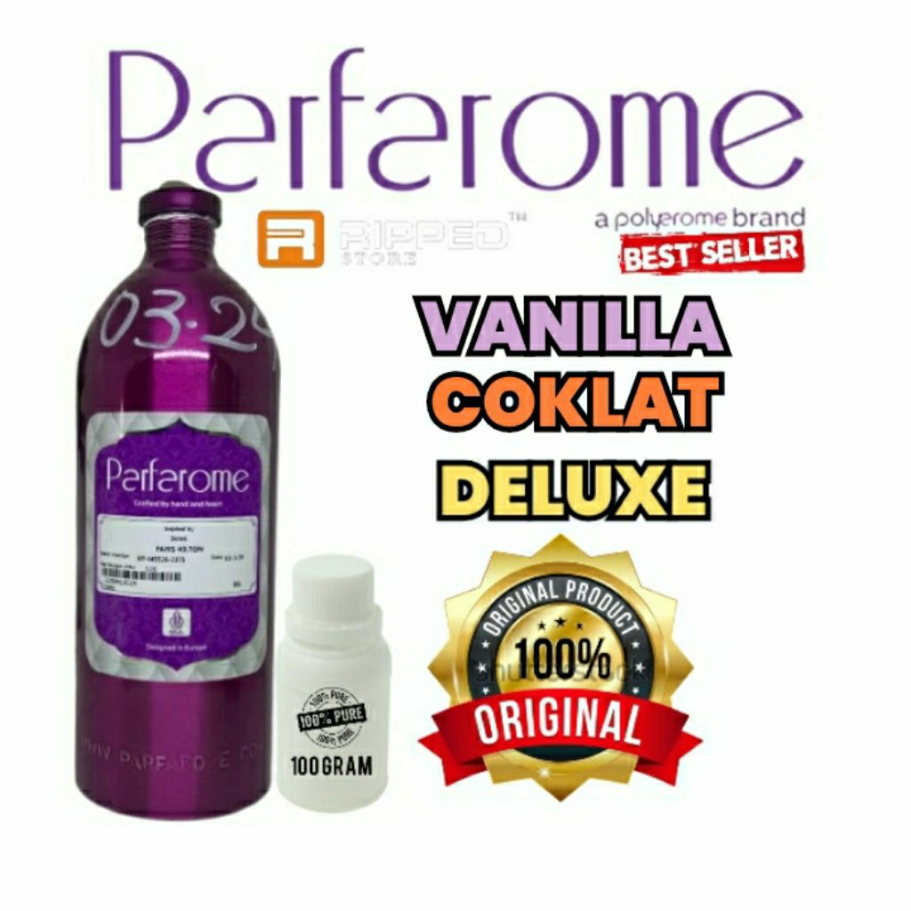 100ML Bibit Parfum Murni Deluxe Vanilla Coklat Original Parfarome