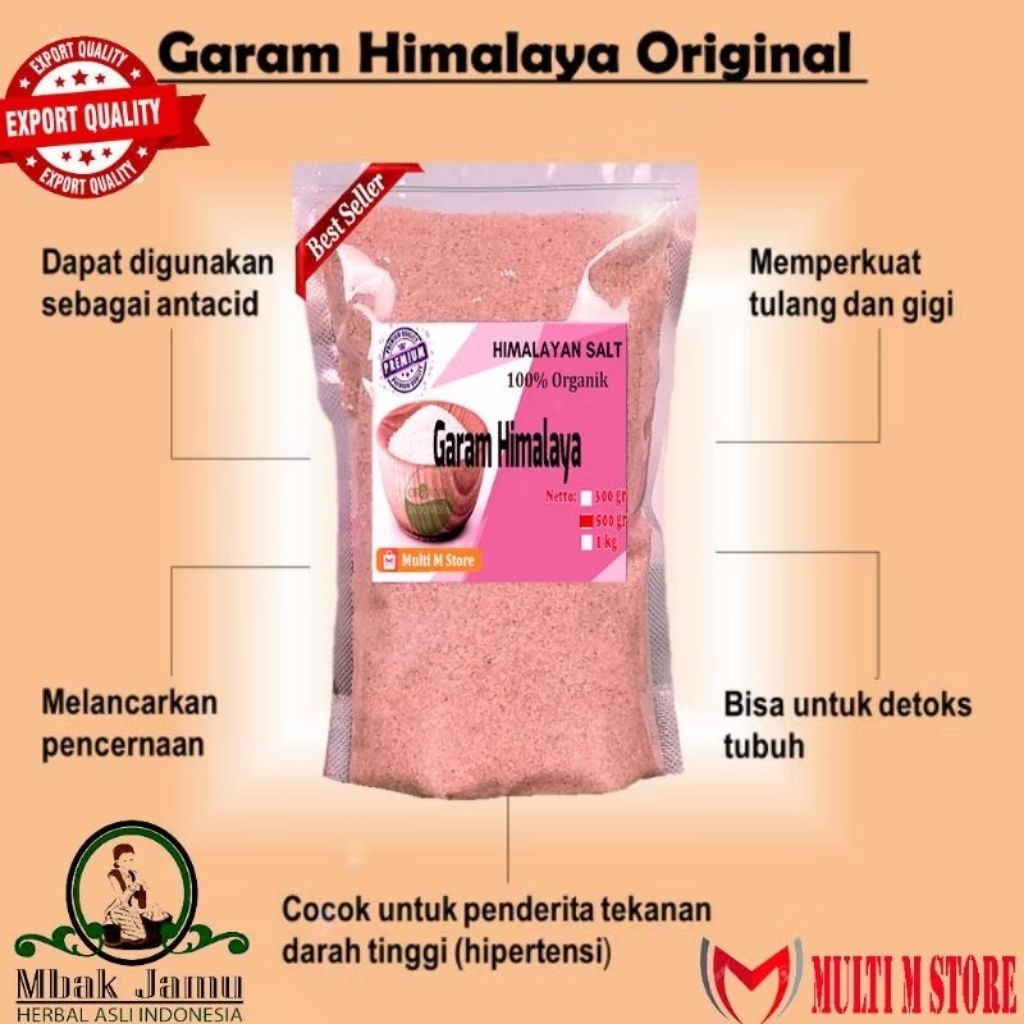

[ORI] Garam Himalaya Pakistan 500 Gram | Himalayan Salt Pure Original