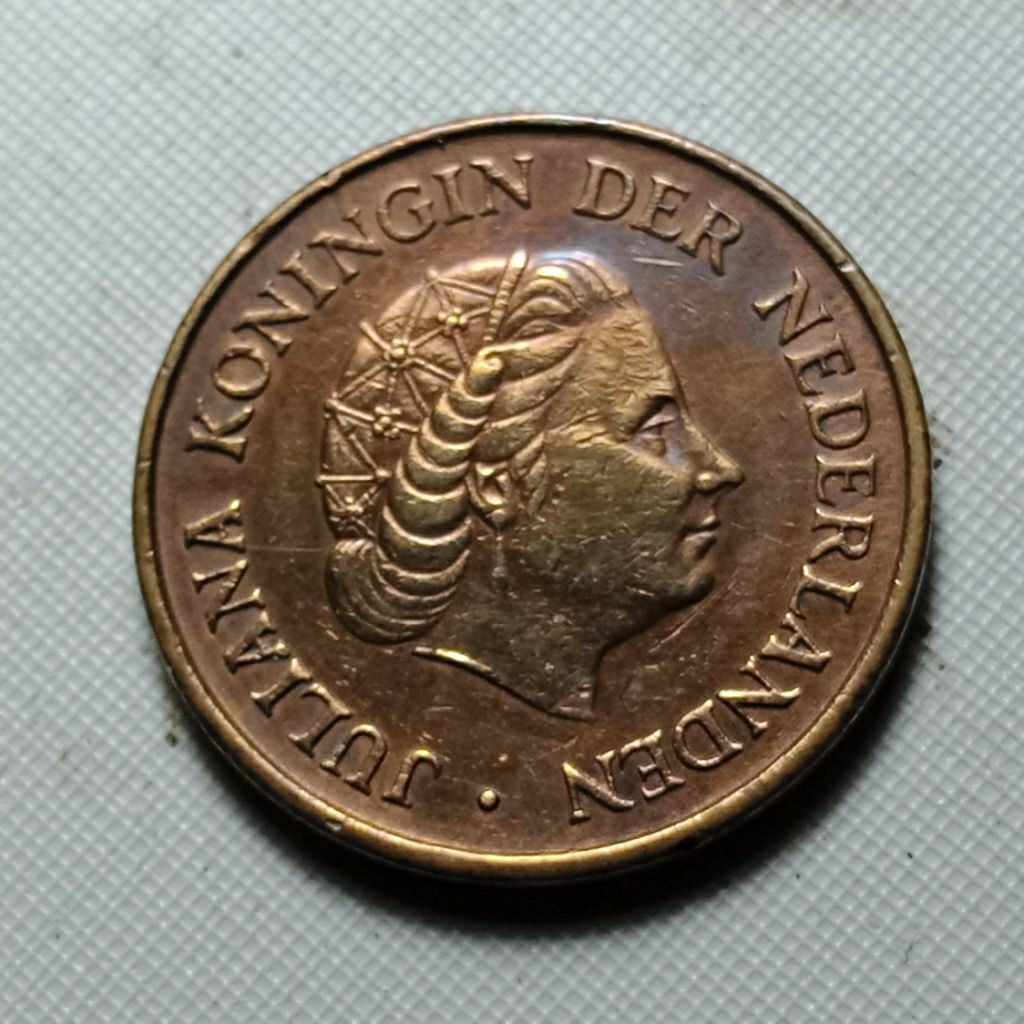 Langka Queen JULIANA  5Cent 1967 BELANDA. Koleksi KoinKuno Murah BANYAK Dicari Kolektor Stok Terakhi