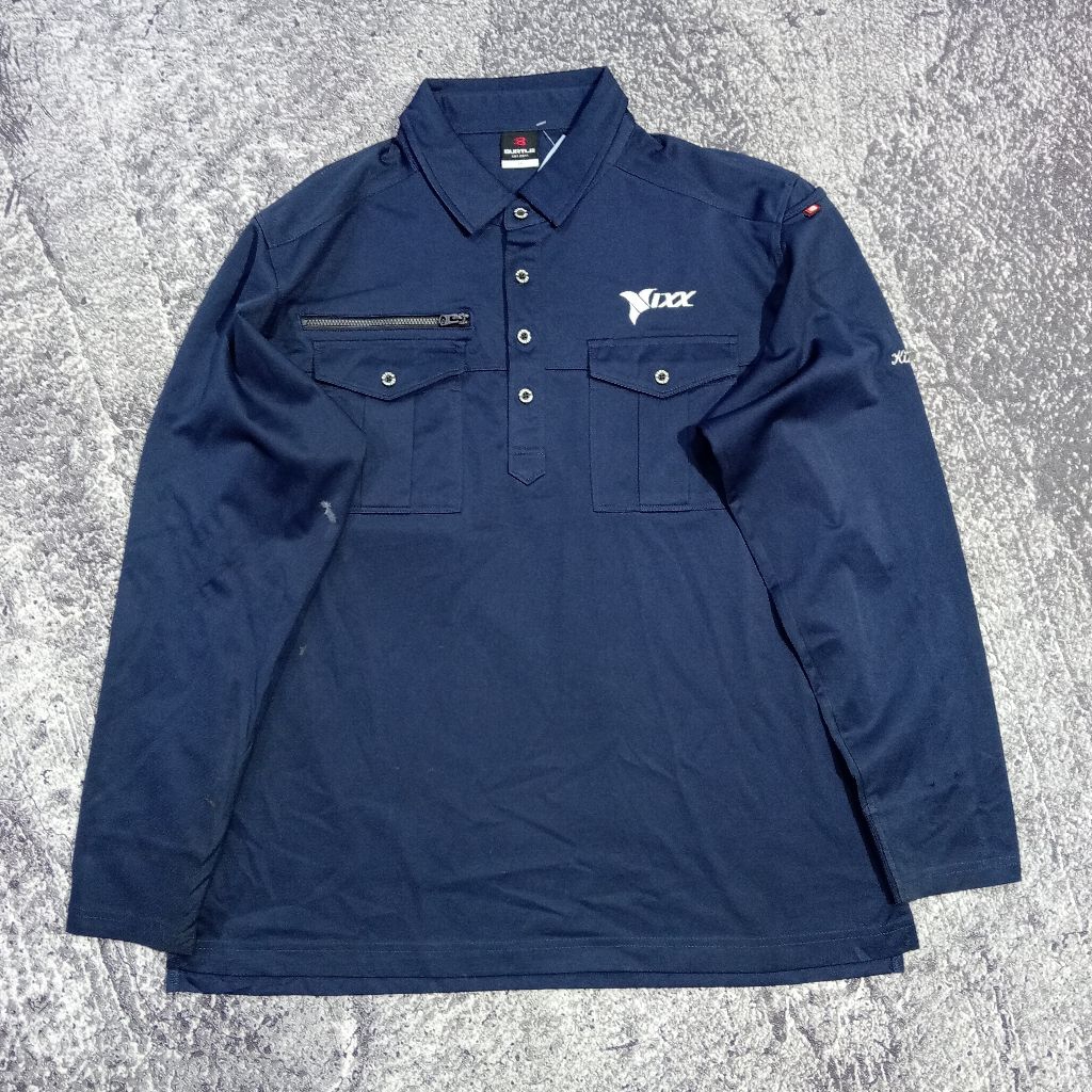 Work jaket pria BURTLE navy murah size L