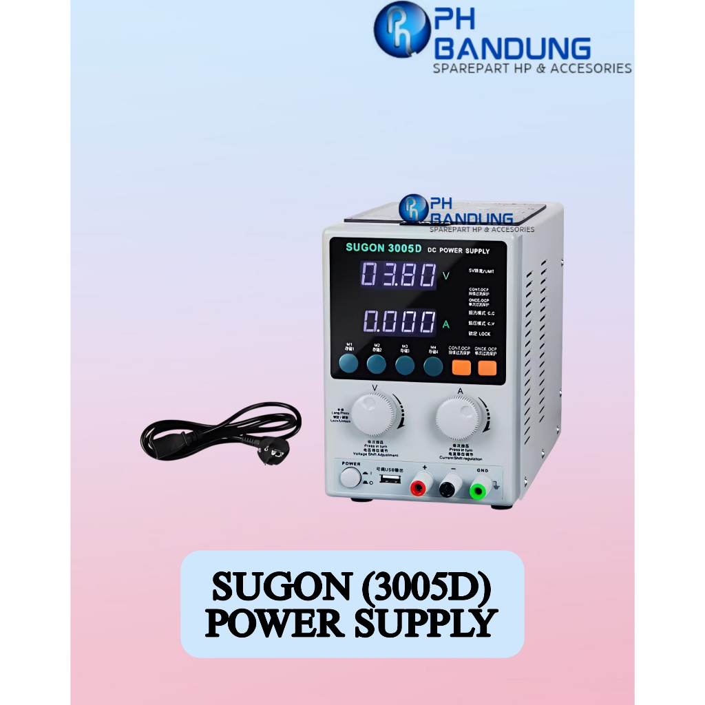 (PH BANDUNG) Power Supply Sugon 3005D Original Quality 30V 5A / Sugon 3005D