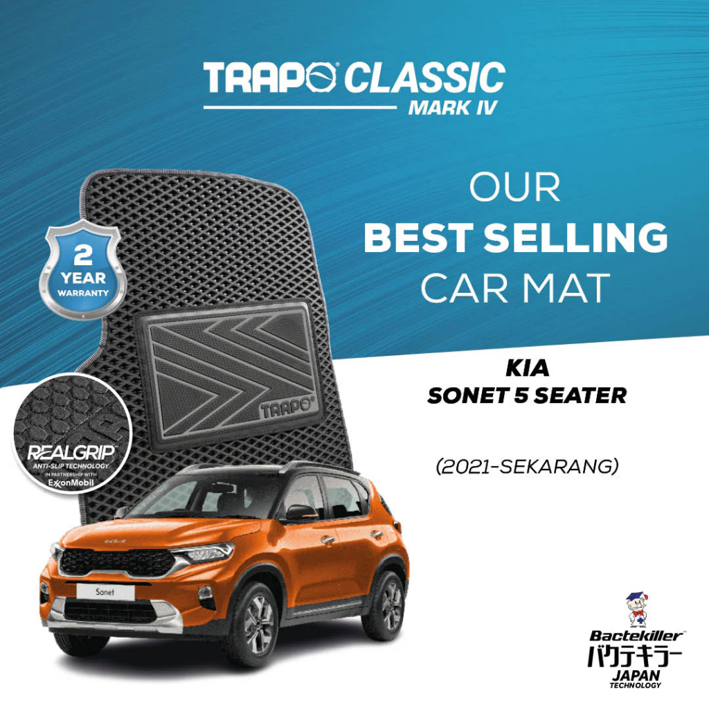 Karpet Mobil Trapo Kia Sonet (2021-Sekarang) Karpet Mobil Kia Sonet Fullset