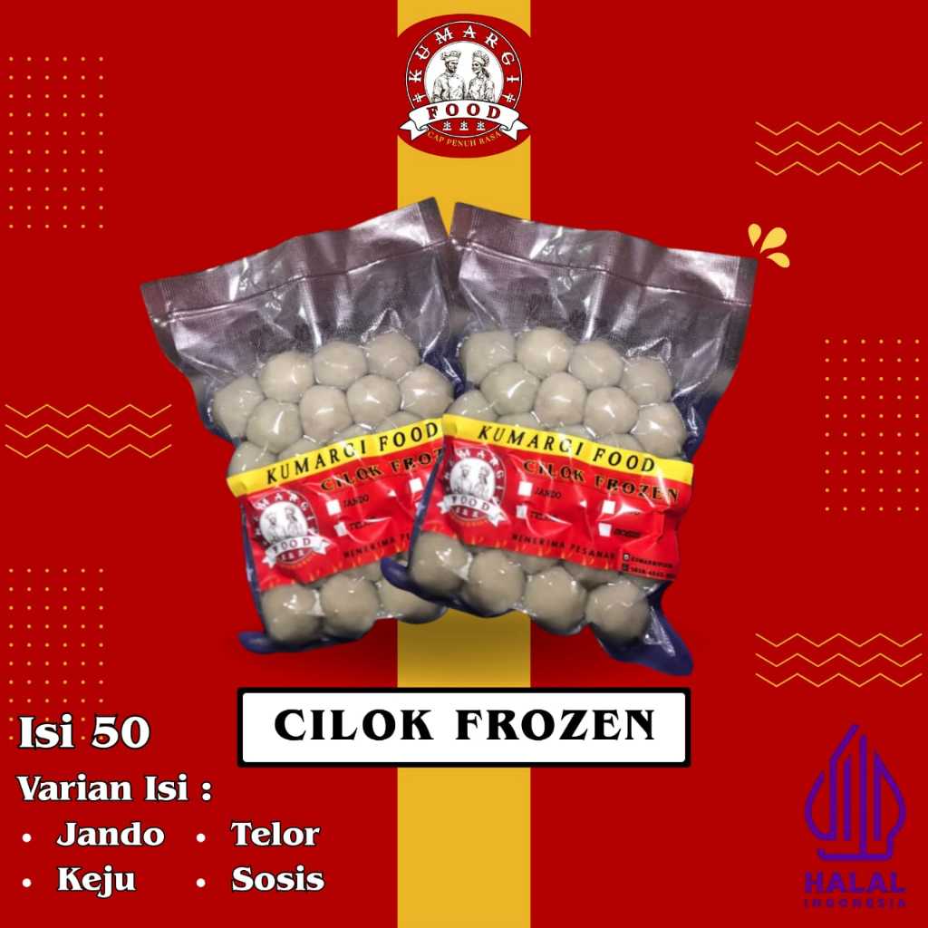 

KumargiFood Cilok Frozen Isi 50 Cemilan Nikmat Kekinian Olahan Aci Siap Makan