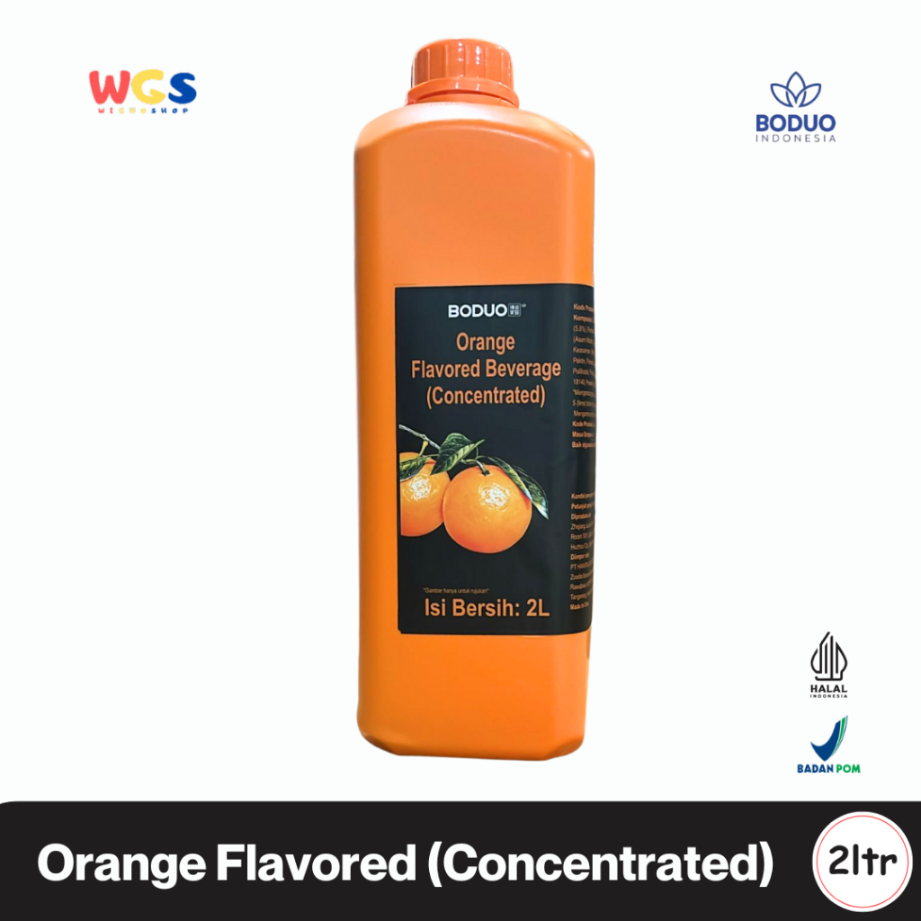 

BODUO Orange Flavored Beverage Concentrate 2L – Sirup Jeruk Premium untuk Minuman & Dessert