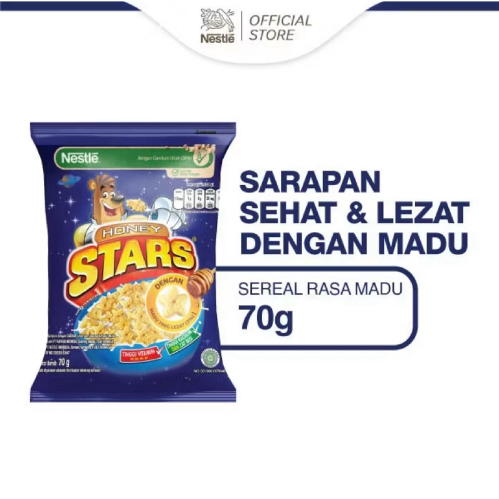 

Nestlé Honey Stars 70g – Sereal Madu Renyah & Bergizi