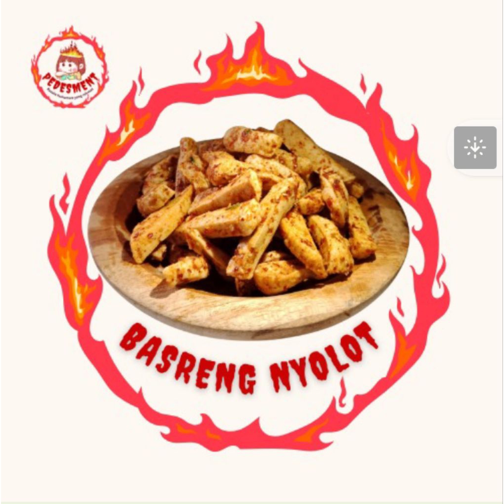 

[100 GR, 250 GR, 500 GR, 1KG] Basreng Pedas Daun Jeruk - Snack Kering Pedas Gurih Viral