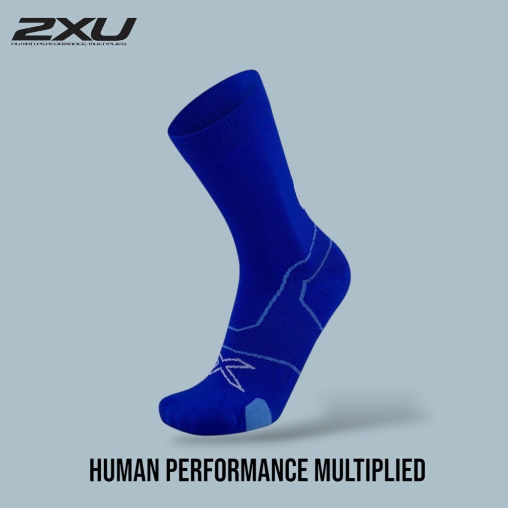 2xu Vectr Cushion Crew Socks Surf White