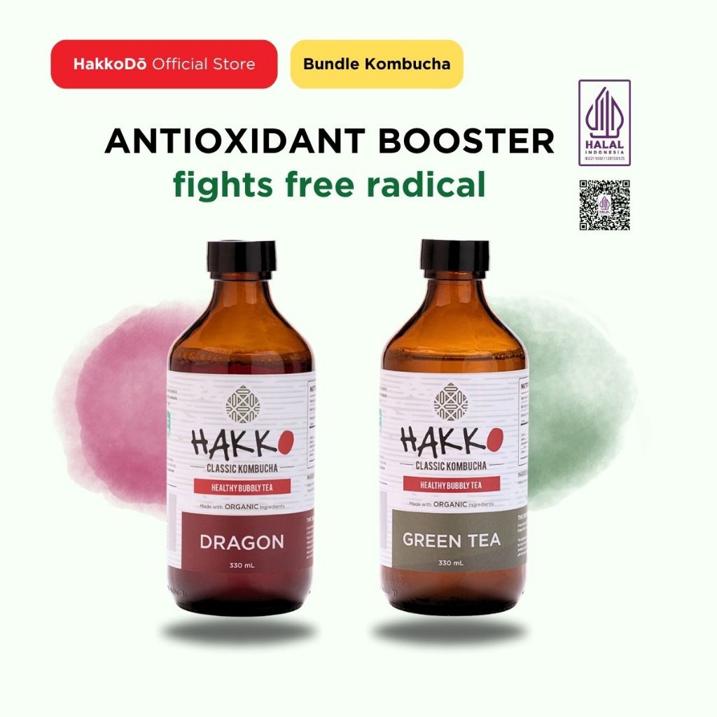 

Hakko Kombucha Antioxidant Booster - Dragon Fruit + Green Tea