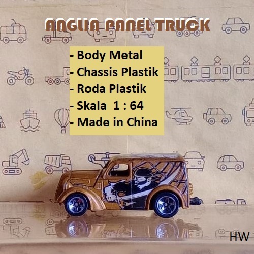Hot Wheels Loose Anglia Panel Truck Pirate