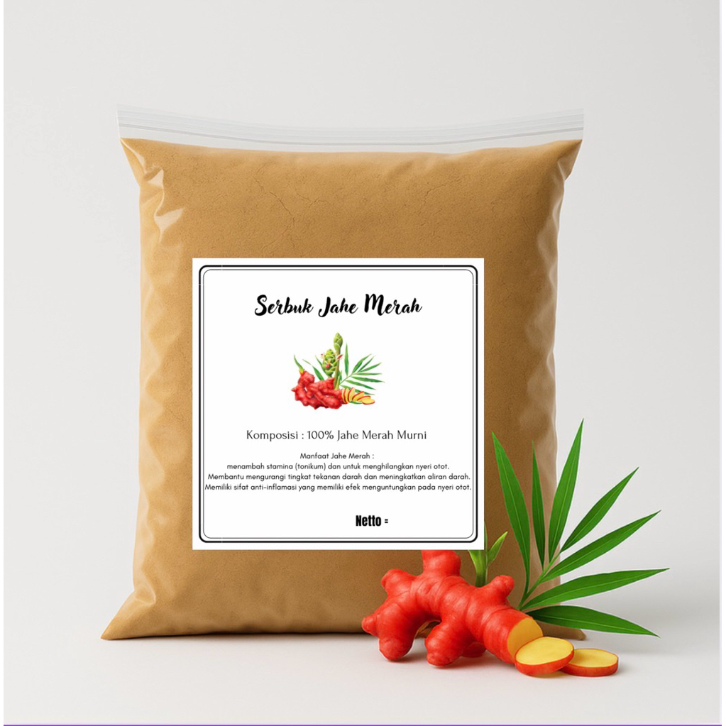 

Serbuk Jahe Merah Termurah 1kg Premium Asli Tanpa campuran