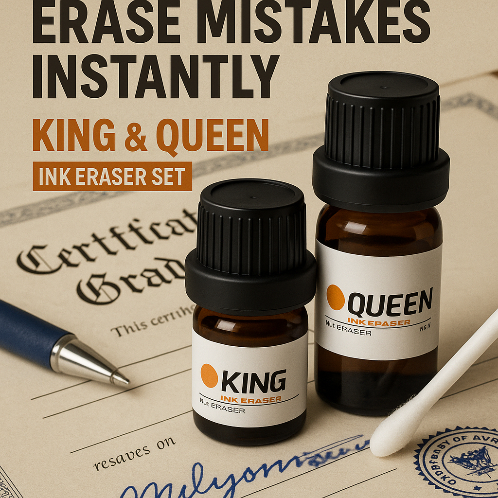 

KING CAIRAN PENGHAPUS TINTA PERMANEN,TULISAN IJAZAH,STEMPEL,PULPEN