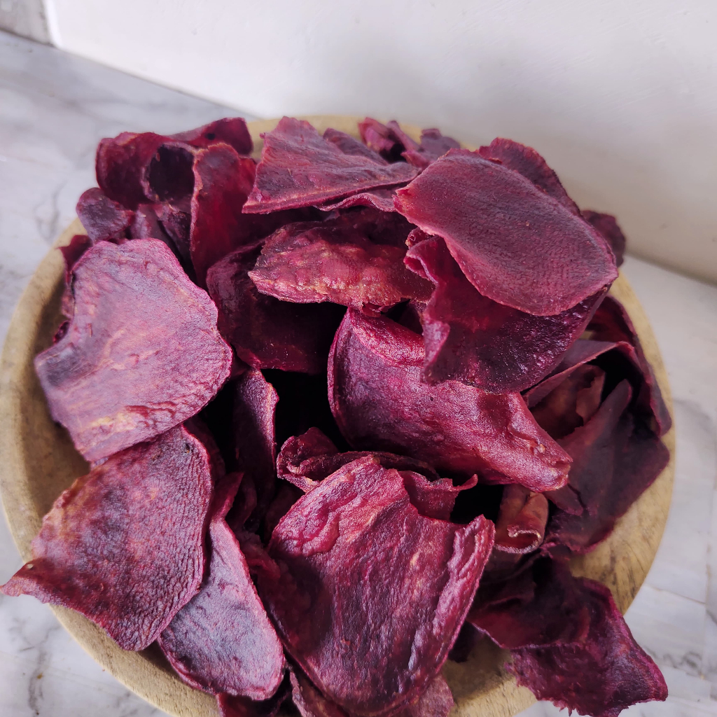 

KERIPIK UBI UNGU OVEN MANIS RENYAH