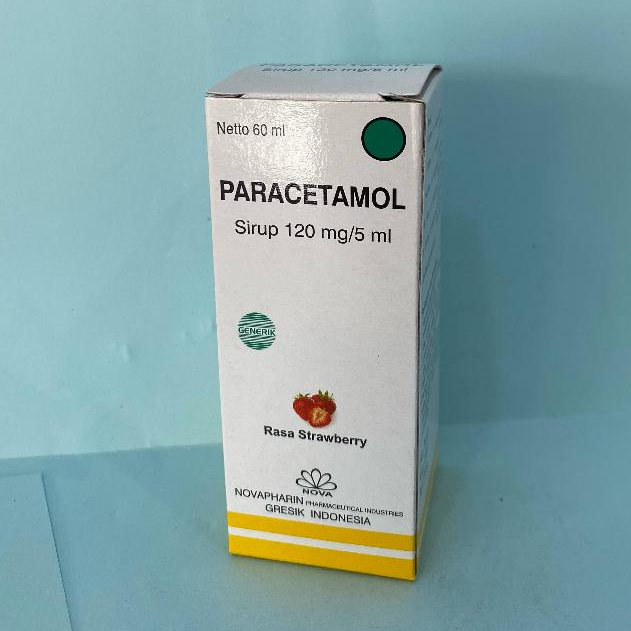 Paracetamol Sirup Nova Generik Rasa Strawberry