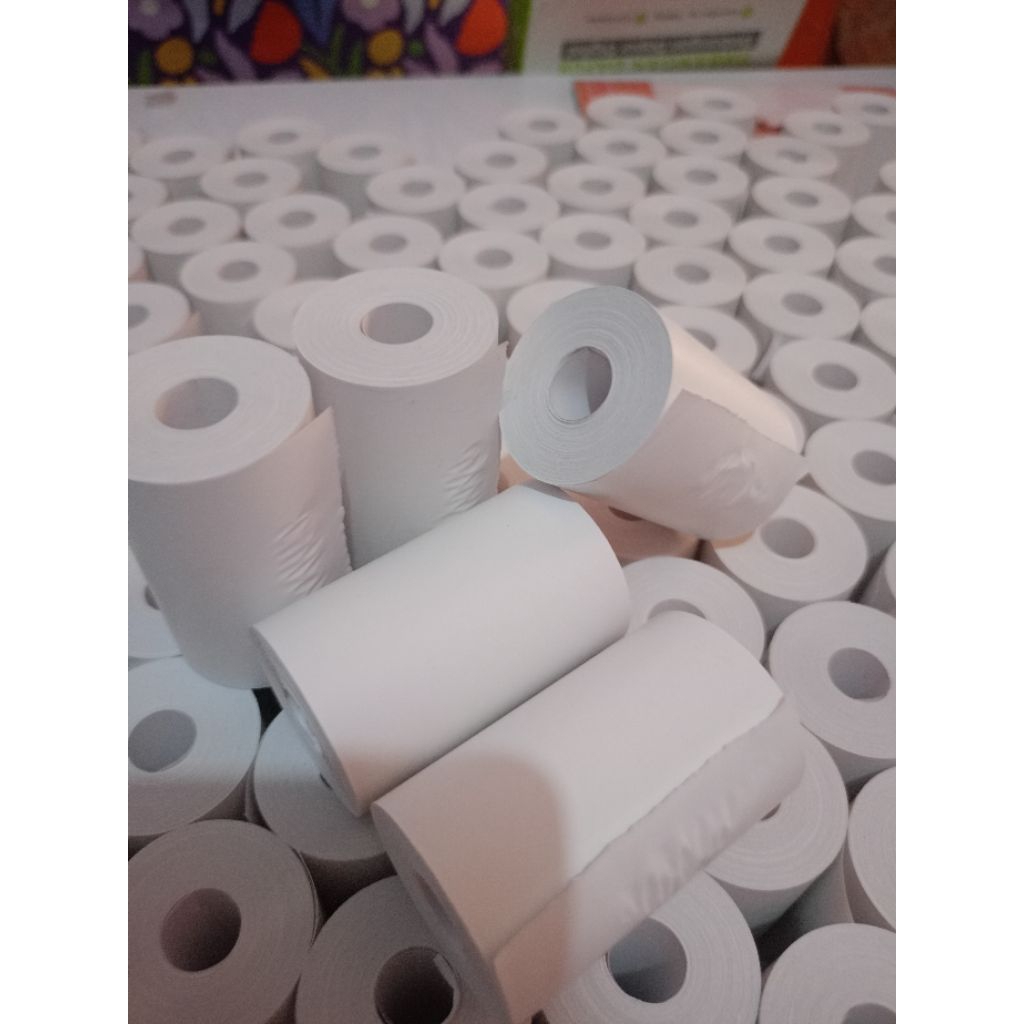 

kertas struk thermal EDC coreles ukuran 58x40mm paket 10rol murah