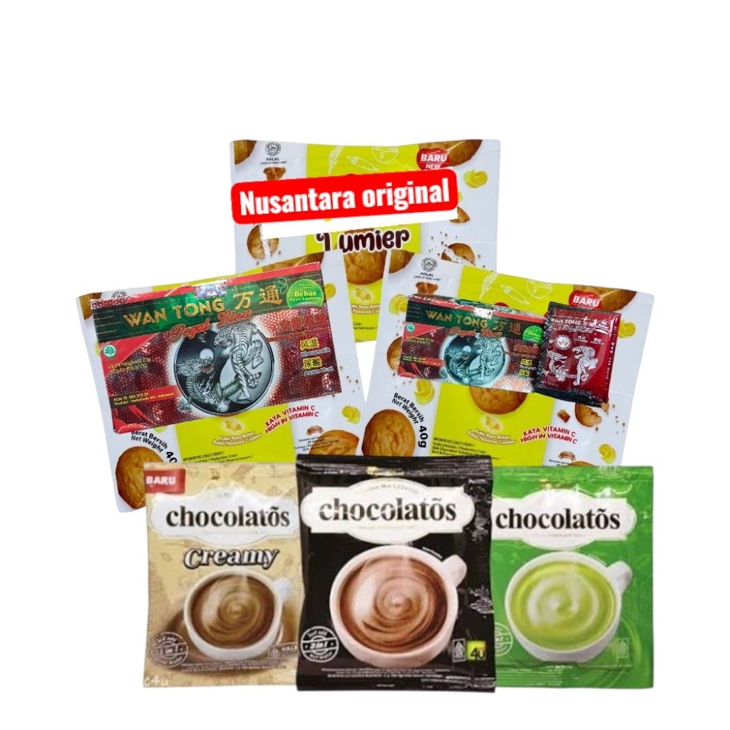 

minuman instan produk Nusantara original mix serbuk wtk
