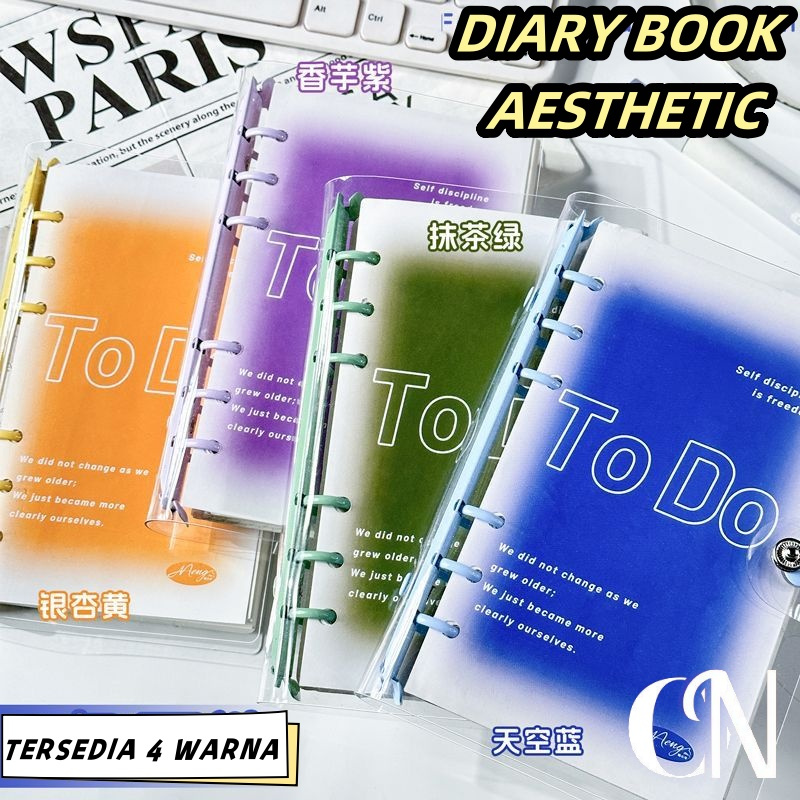 

Buku Binder A5 To Do List Reminder Notebook Aesthetic Korea Size A5 / Buku Catatan Estetik Lucu