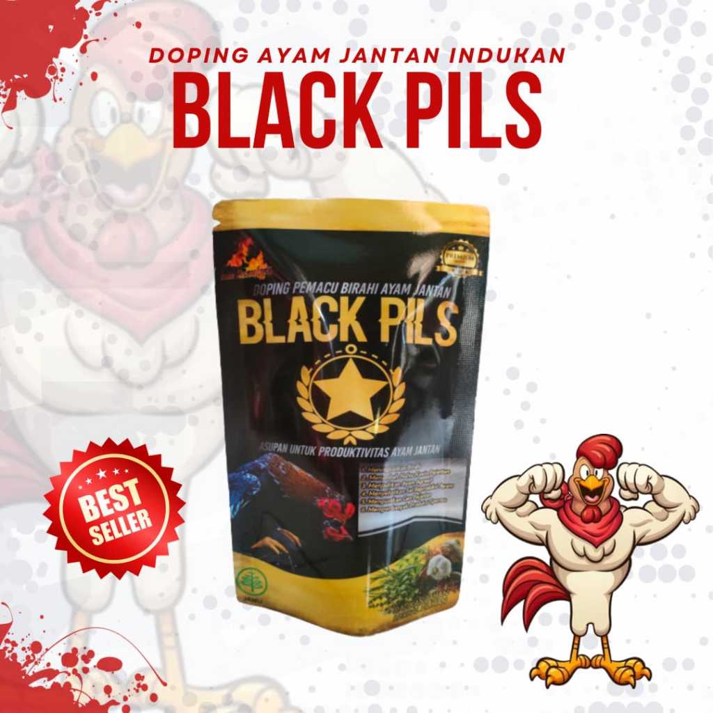 BLACK PILS Doping ayam jantan pemacu birahi agresif kawin