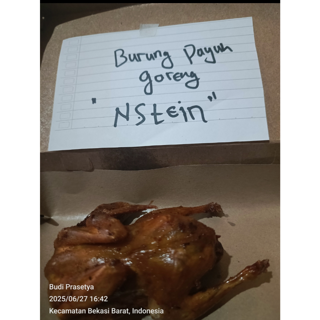 

Burung puyuh ungkepan+ sambal matah /pilihan bumbu, kemasan vakum