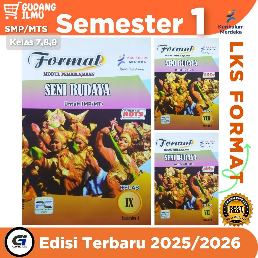 LKS SENI BUDAYA SMP/ MTs KELAS 7, 8, 9 SEMESTER 1 I Format