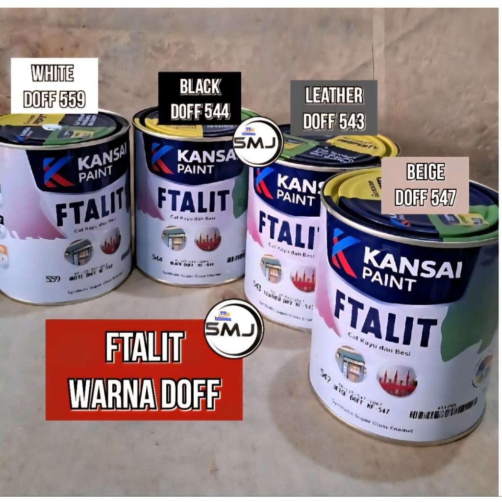 Ftalit Black Doff 544 White Doff 559 Beige Doff 547 Leather Doff 543 Ftalit Hitam Putih Coklat Dof 1