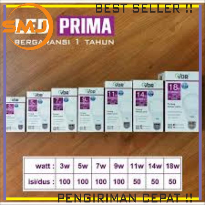VDR Prima Lampu Bohlam LED 9W