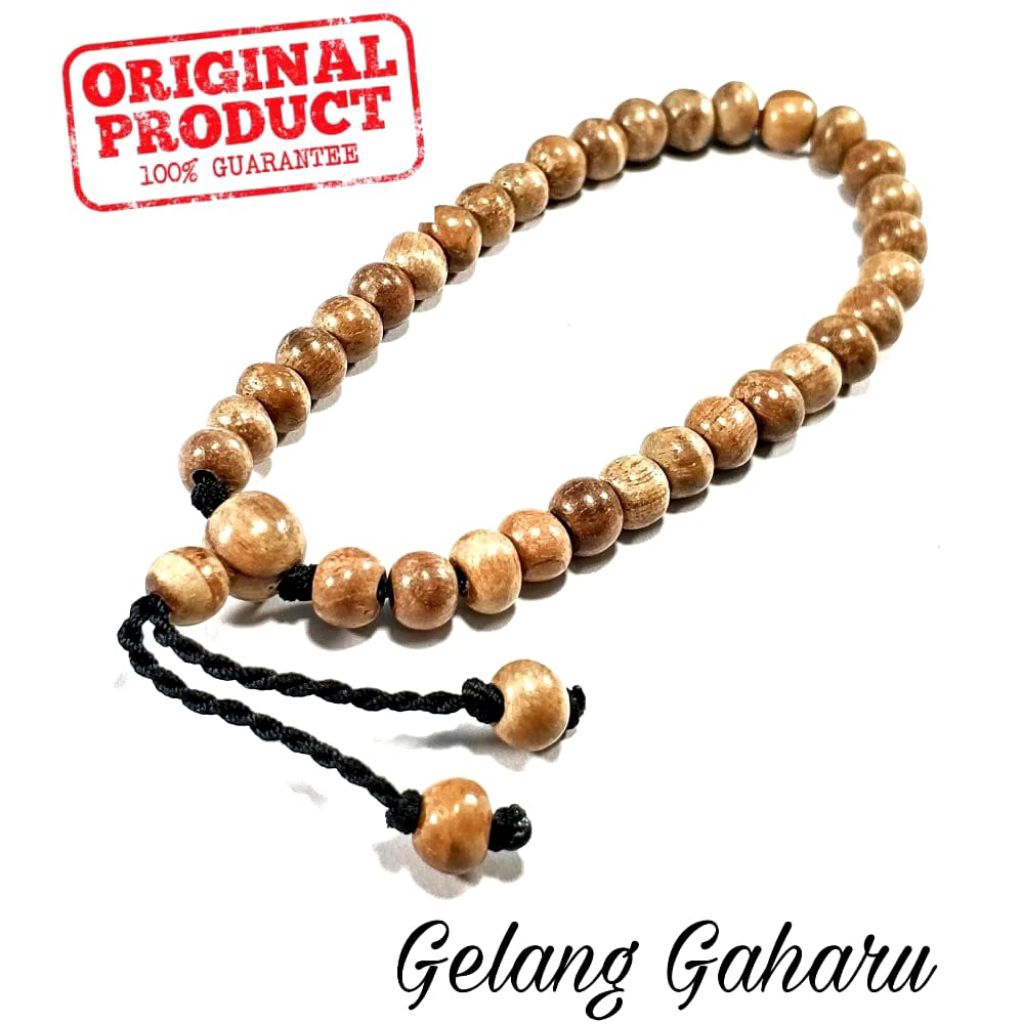 Gelang Kayu Gaharu Kalimantan Asli 100% Kayu Gaharu