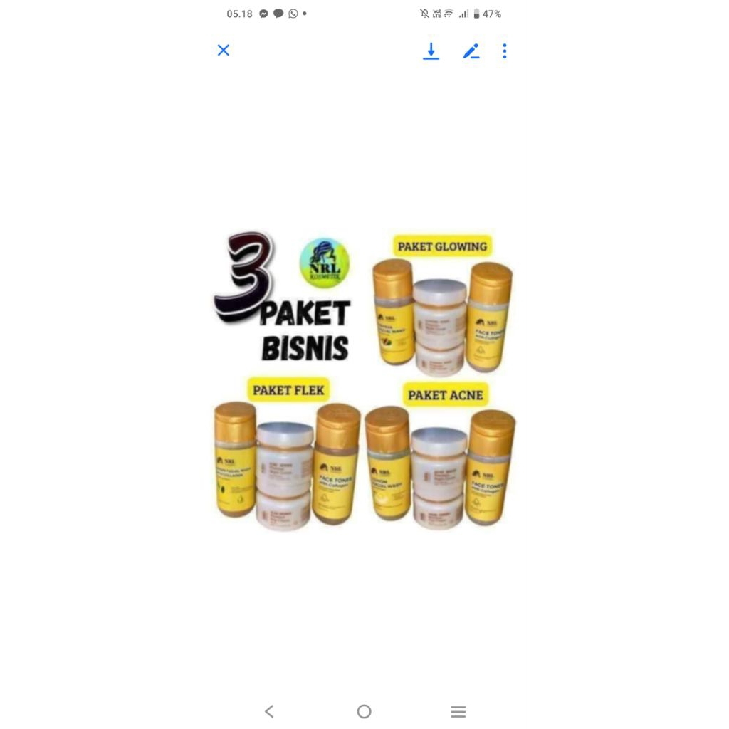 NRL kosmetik KEMASAN BARU NRL