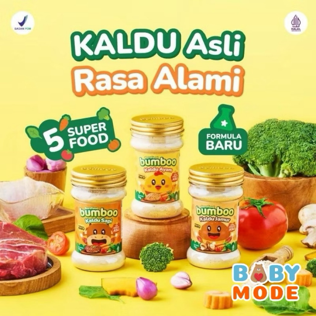 

BUMBOO Kaldu Asli Penyedap MPASI | Bubuk Sapi Jamur Ati Ayam Anak Bayi Non MSG Bumbu Bumbo Bumboo