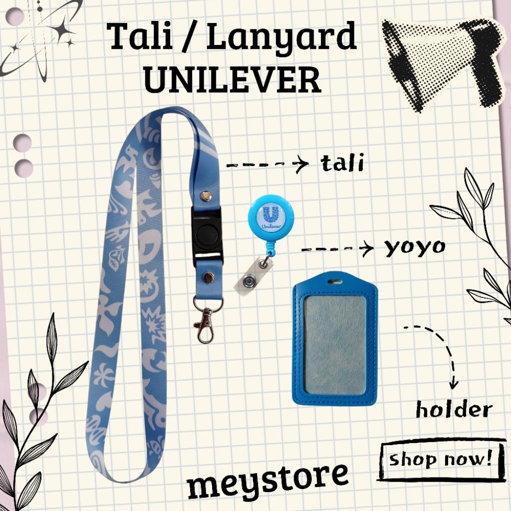 

READY Tali / Lanyard UNILEVER Baru Biru Soft [STOCK MELIMPAH] Termurahhh!!