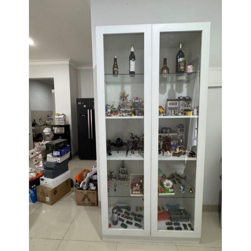 Lemari Panjangan Kaca Custom Preloved