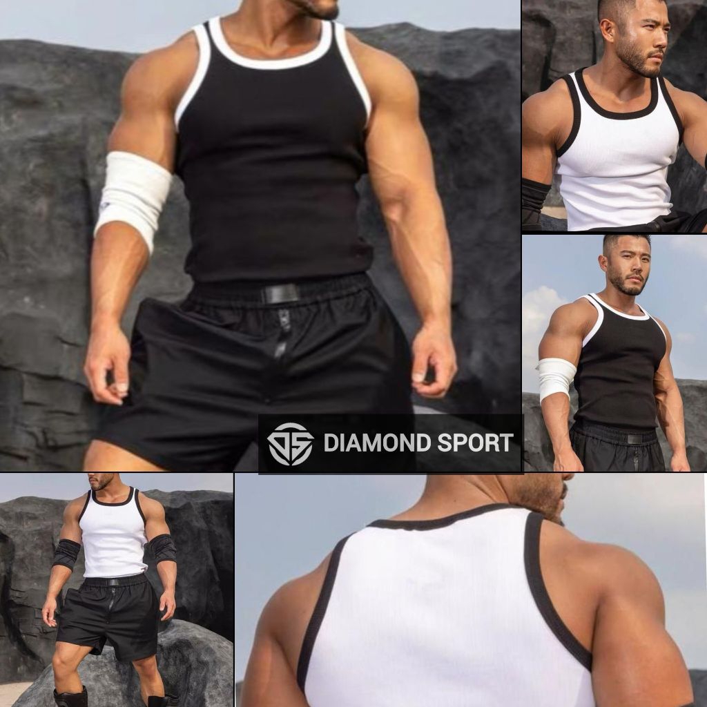 KAOS SINGLET OLAHRAGA PRIA GYM FITNESS RUNNING FASHION OLAHRAGA PRIA ATASAN OLAHRAGA PRIA SETELAN OL