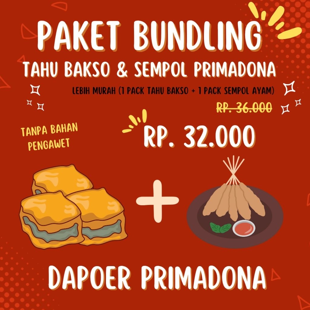 

BUNDLING 1 PACK SEMPOL & 1 PACK TAHU BAKSO