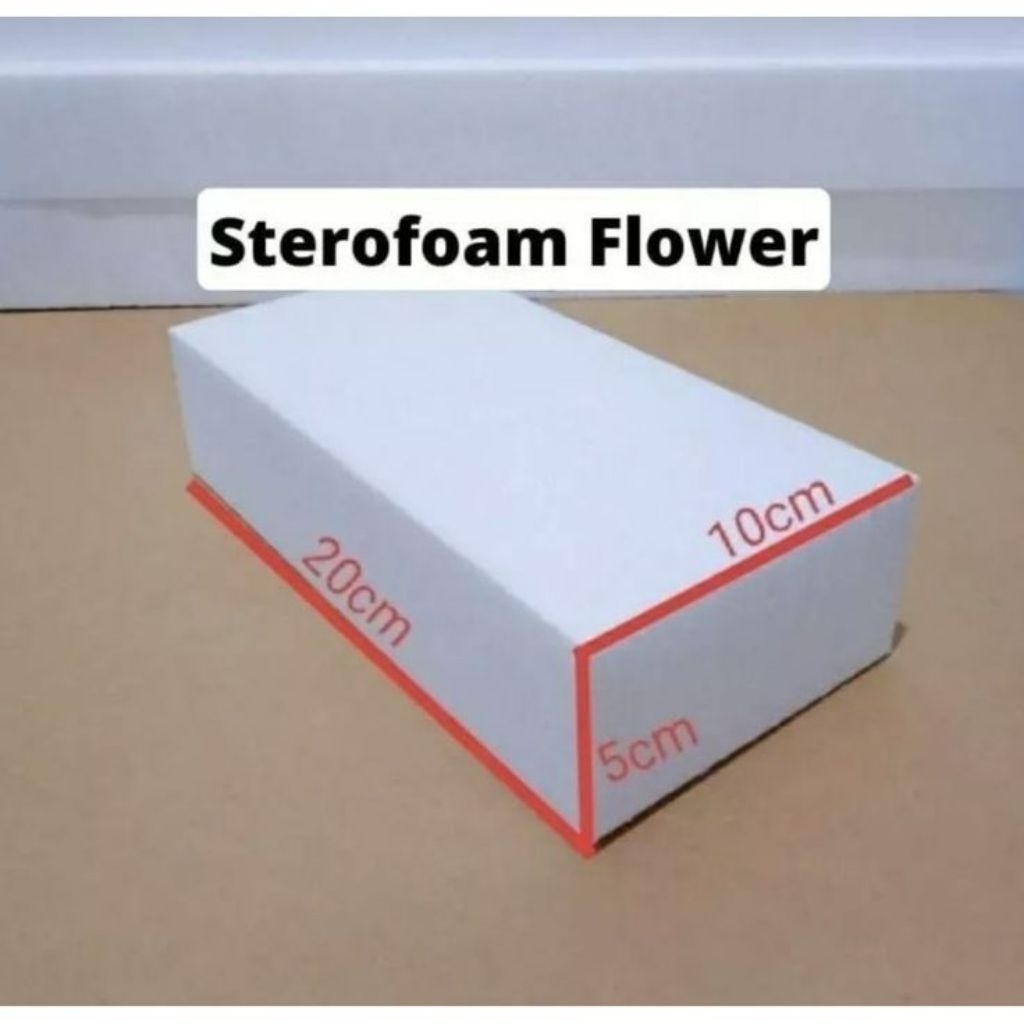 

Foam bunga putih/ busa sterofoam flower