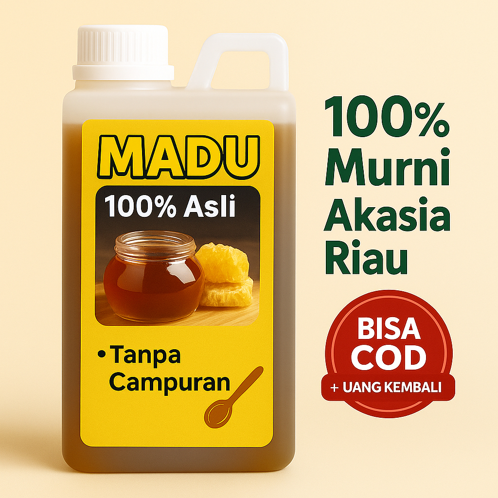 

Madu Akasia Asli Riau – Baik untuk Lambung & Imun | 100% Murni Tanpa Campuran | COD | 500ml / 1000ml