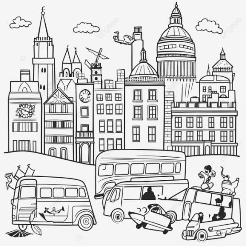 

Gambar Mewarnai Tema Pemandangan Kota 20 Lembar Ukuran A4