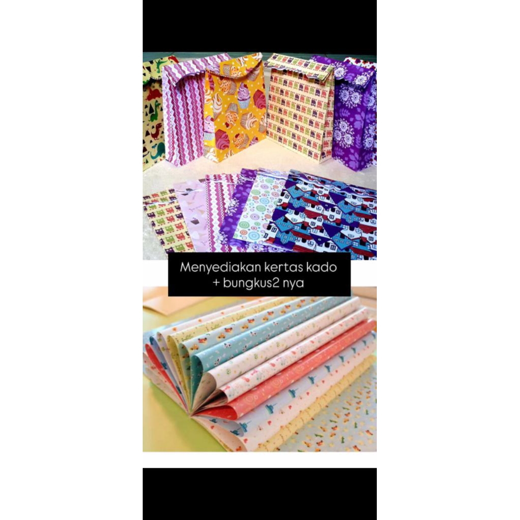 

Kertas kado dengan beberapa varian