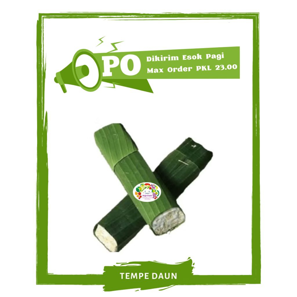 

Tempe Daun / Tempe Ungkep Segar / Lauk Pauk PO Mallahrizwa