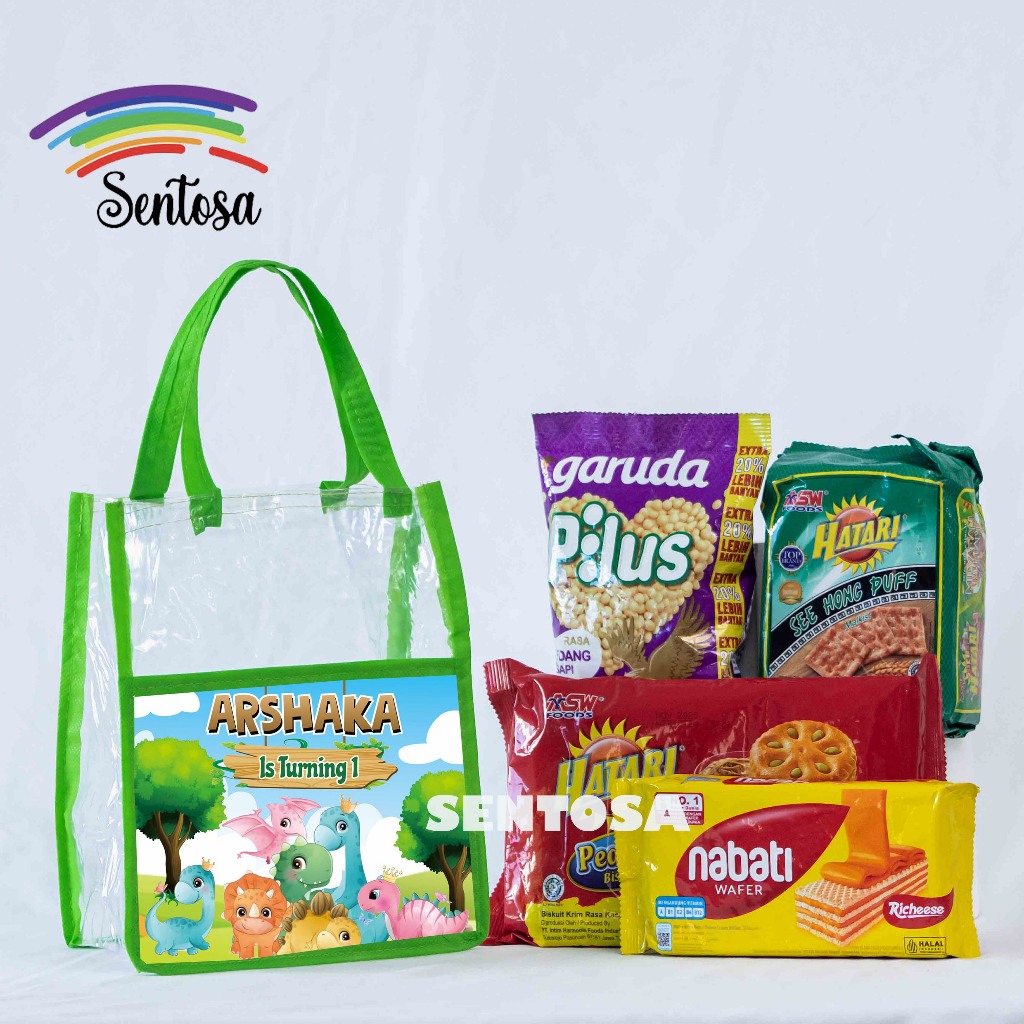 

TAS ULTAH KANTONG KFC FULL MIKA TRANSPARANT CUSTOM MUAT KFC - UK 20X14X25