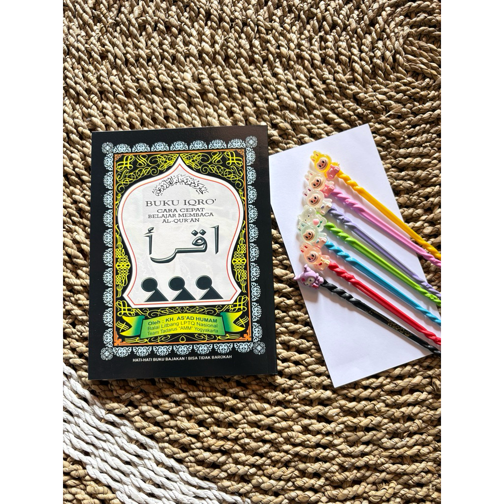 IQRO BESAR HITAM ORIGINAL JILID 1-6 FREE TUDING