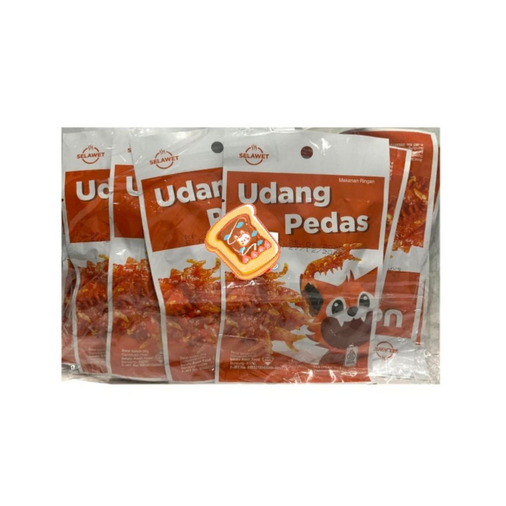 

selawet udang pedas manis isi 10