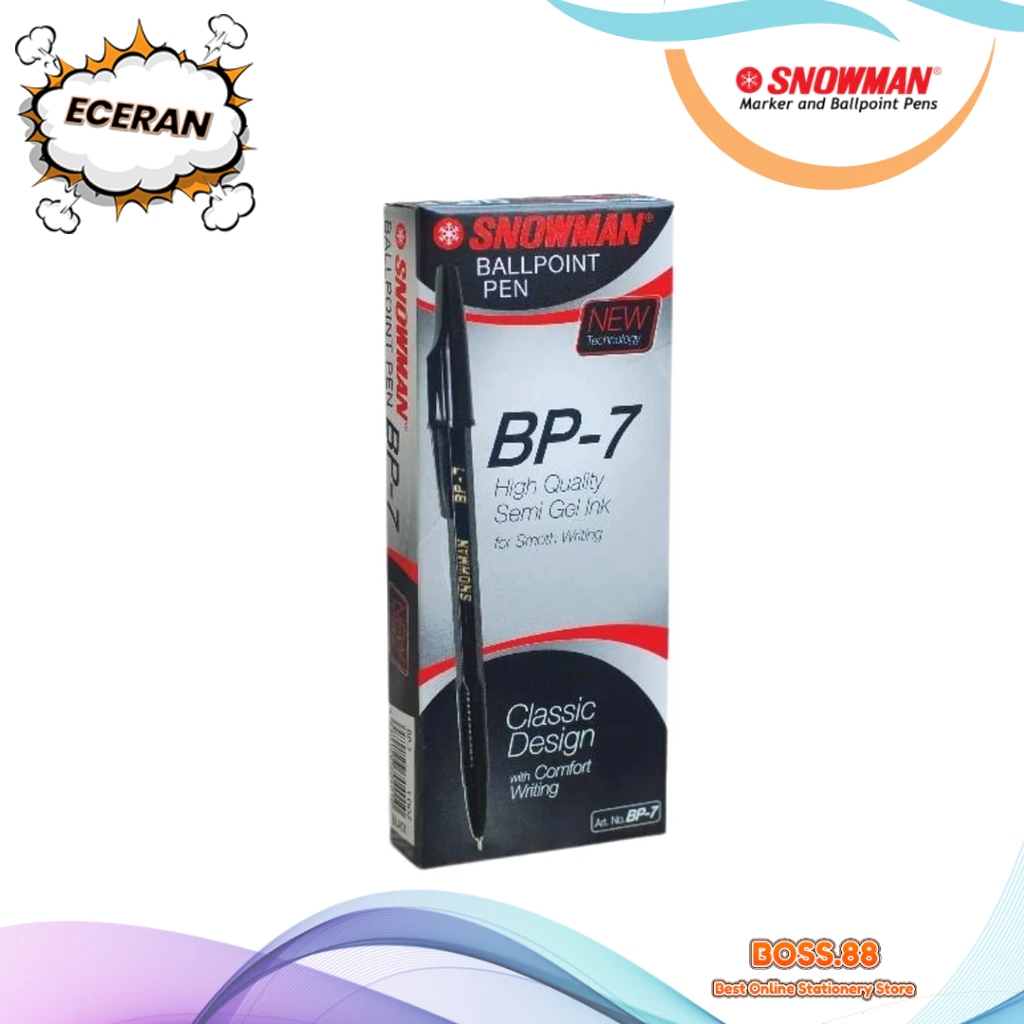 

BALLPOINT ECERAN SNOWMAN BP-7 (3 PCS)