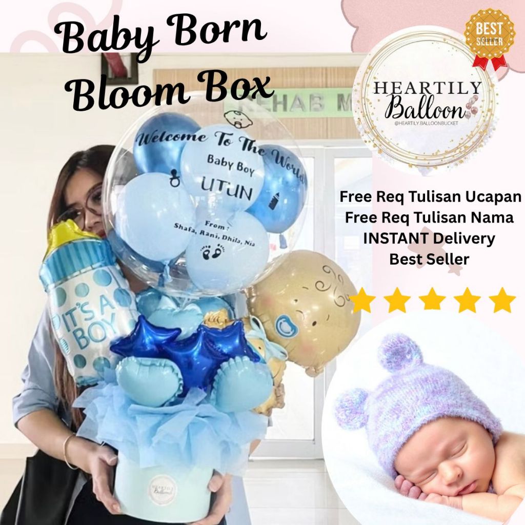 [READY JKT 1HARI JADI] BABY Buket Balon Balloon Bucket Balon Wisuda Snack Balloon Buket Snack