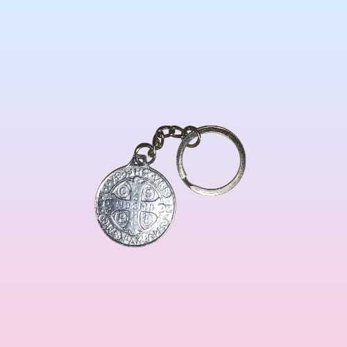 Gantungan kunci besi koin salib romawi