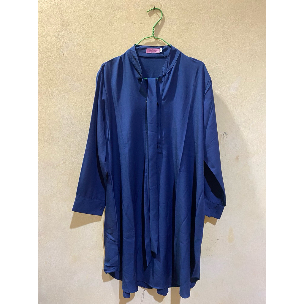 Tunik Biru Dongker Polos