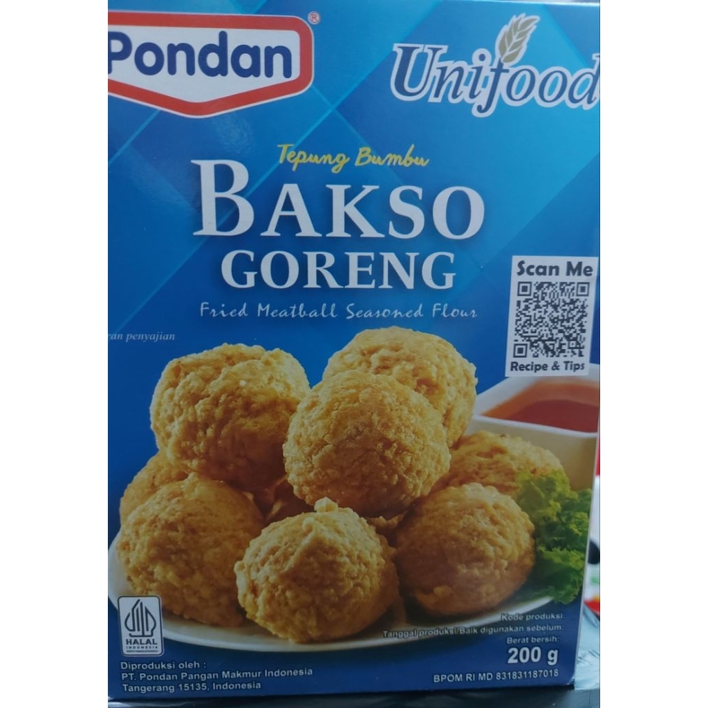 

Pondan tepung 200gr bakso goreng