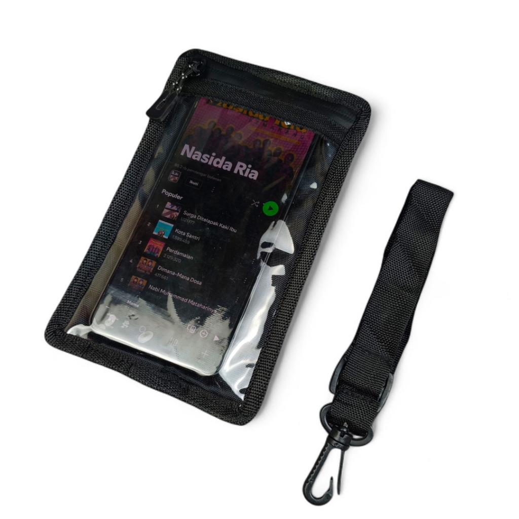 Tas Leher Kalung Tas Selempang Anti Air Tempat Hp Mika Layar Sentuh