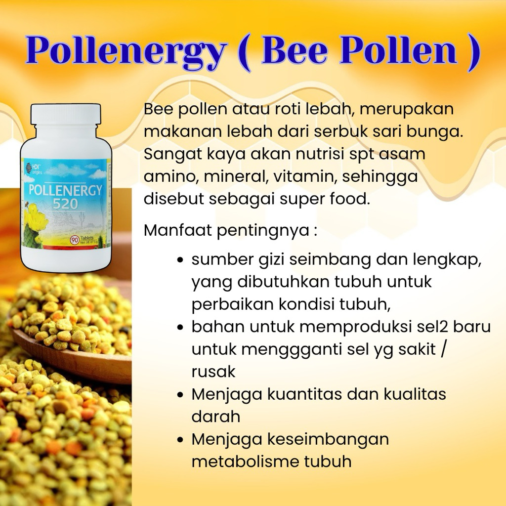 Suplemen Bee Pollen Pollenergy 520
